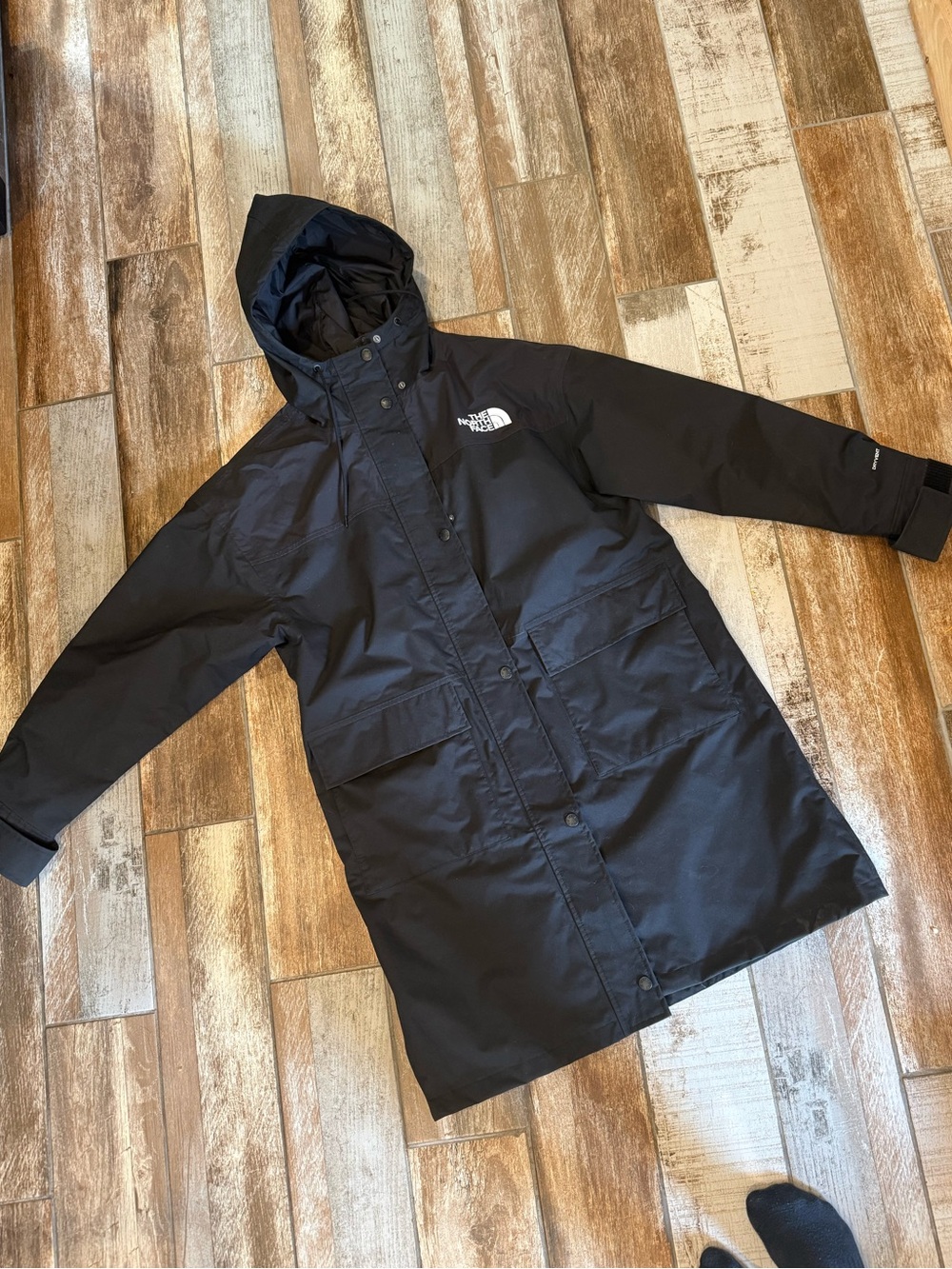 The North Face Black Long Hooded Parka